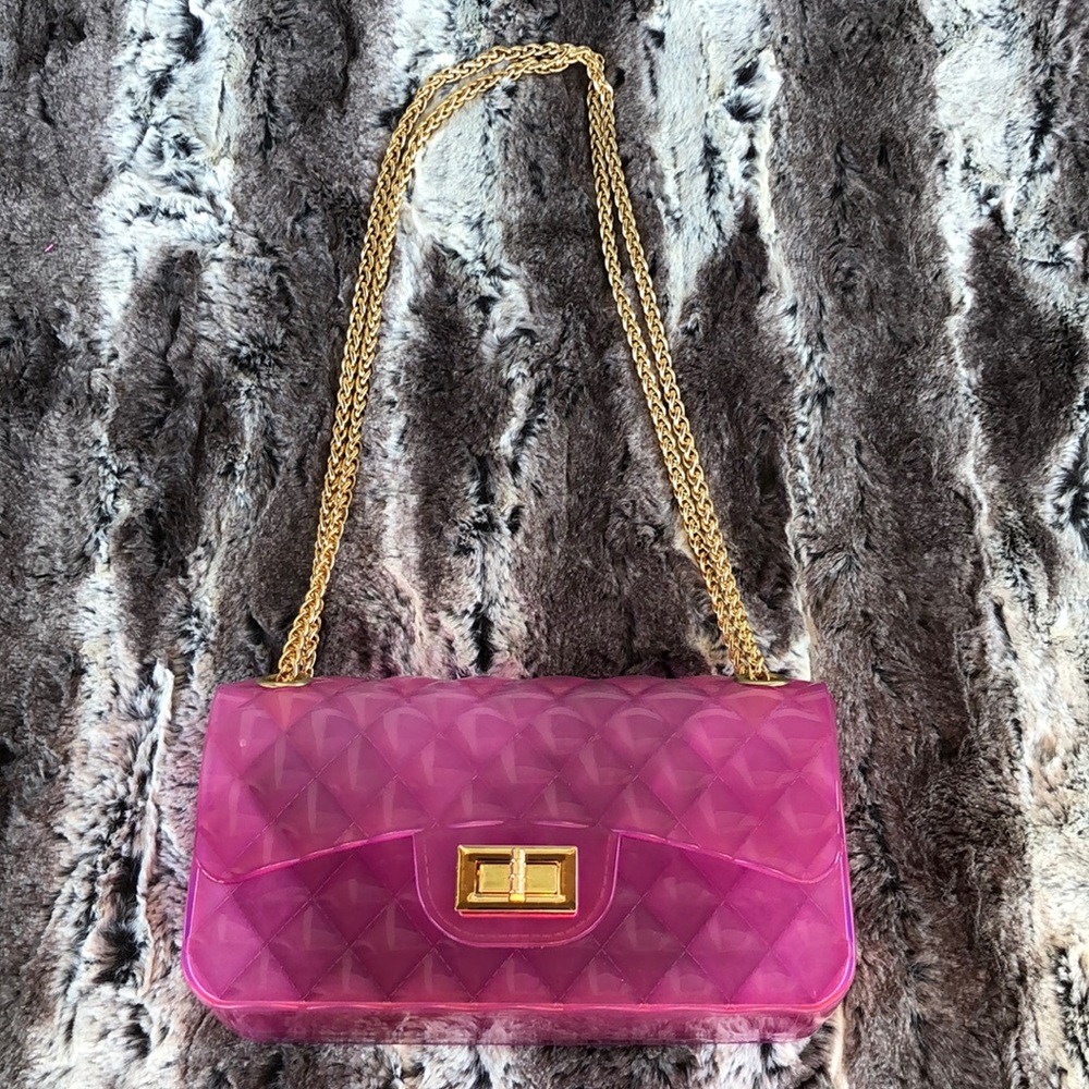 Pink Jelly Shoulder Bag